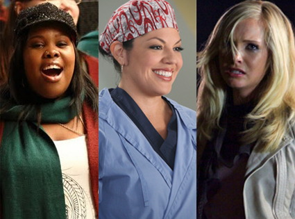 Amber Riley, Glee Sara Ramirez, Grey's Anatomy, Candice Accola, Vampire Diaries Amber Riley, Glee Sara Ramirez, Grey's Anatomy, Candice Accola, Vampire Diaries
